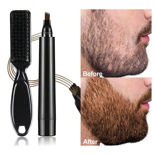 AlphaLine™ | Lápiz Rellenador de Barba Resistente al Agua | Oferta 2x1