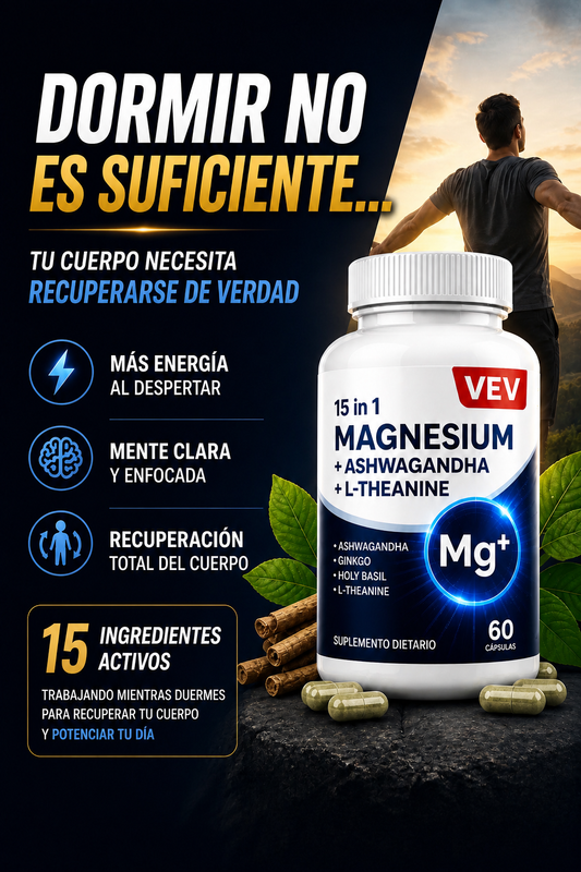 2x1 HOY | No es dormir… es recuperarte de verdad | Magnesio 15 en 1